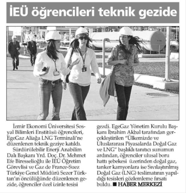 İEÜ Öğrencileri Teknik Gezide Haber Merkezi İEÜ Öğrencileri Teknik Gezide Haber Merkezi