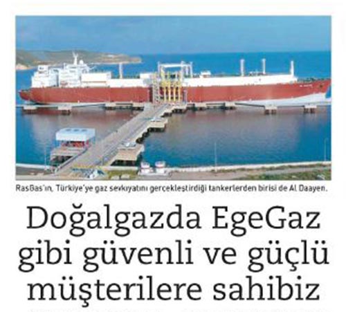 Qatar, RasGas Co’dan İlk Kargo Qatar, RasGas Co’dan İlk Kargo